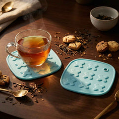 Heat-Resistant Cup Coaster & Hot Pot Pad Set – 2-Piece Durable Protection