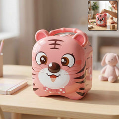 Kids Money Bank Ð Durable Metal Piggy Bank with Lock & Key