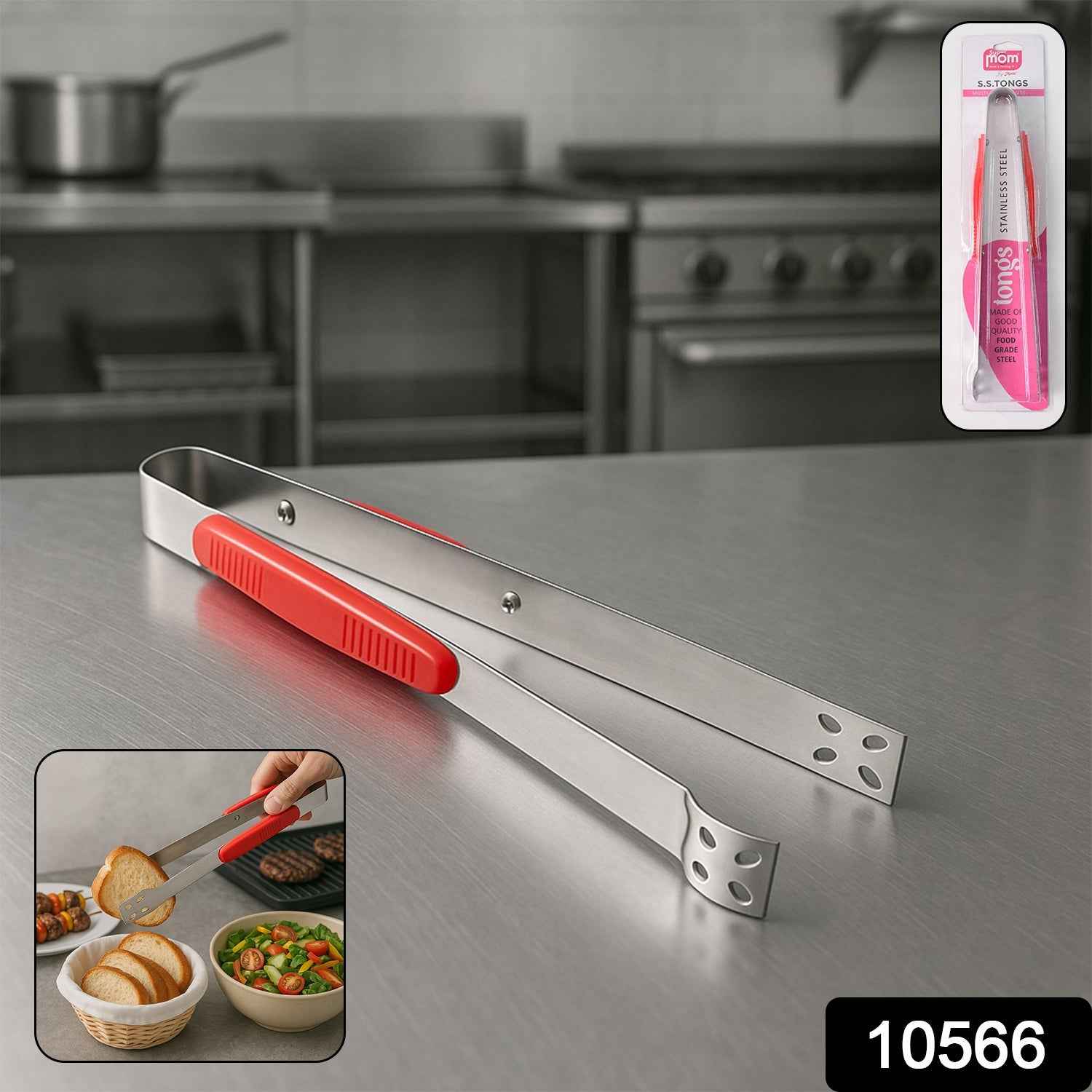 Kitchen Tongs – Premium Stainless Steel & Ergonomic Grip