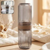 Travel Toothbrush Holder Ð Compact & Leakproof with Foldable Glass
