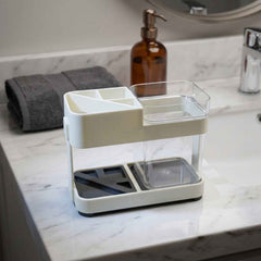 Multipurpose Toothbrush & Toothpaste Stand Holder – Space-Saving Organizer