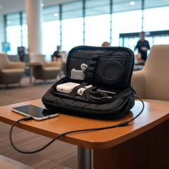 Small Electronics Organizer Pouch – Compact Travel Gadget Case