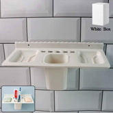 Wall-Mounted Bathroom Organizer – 4-in-1 Space Saver