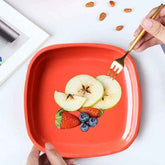 Microwave Safe Quarter Plates – Square 6 Pcs Set | Indo Glow