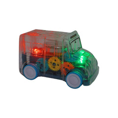 Kids Transparent Musical Light-Up School Bus – Engaging Playtime Toy