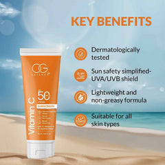 Vitamin C Sunscreen SPF 50 PA+++ – Brightening Broad-Spectrum Protection