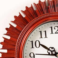 Wooden Look Wall Clock – Silent, Easy-Read for Home | VoltDesk