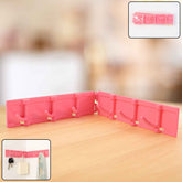 Multipurpose Wall-Mounted Hook Rack – Foldable & Rotating 6 Hooks