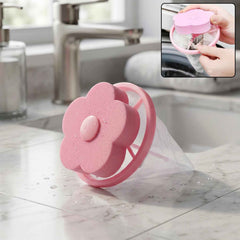Laundry Lint Remover Ð Reusable Flower-Shaped Mesh Filter for Cleaner Clothes