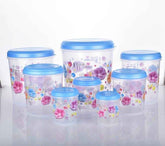 Air Tight Plastic Container Set – 8 Pcs Food Storage | Velvet Wheels