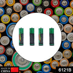 RaceCore AA Alkaline Batteries shown in a device, highlighting their non-rechargeable nature.