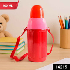 Kids Insulated Water Bottle – 500ml Leakproof with Strap
