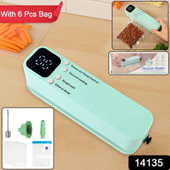 Vacuum Sealer Machine – Rechargeable & Digital Kitchen Food Preserver