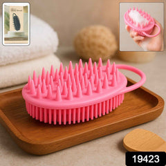Silicone Soft Bristle Bath Brush – Exfoliate & Massage Skin