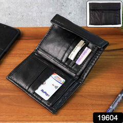 Genuine Leather Slim Bi-Fold Wallet – Durable & Stylish