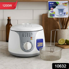 Electric Deep Fryer – 1200W Adjustable Temp for Crispy Snacks