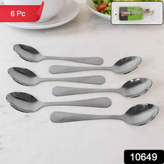 Stainless Steel Dining Spoon Set – Durable 6-Piece Collection