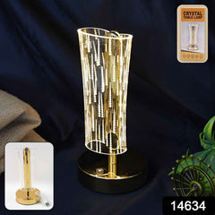 Crystal Table Lamp – Elegant USB Rechargeable LED Glow