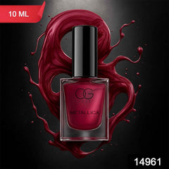 Scarlet Red Metallica Nail Polish – High-Shine, Long-Lasting Gloss