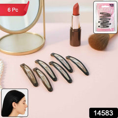 Snap Hair Clips for Women – Strong Hold, Non-Slip 6 Pc Set
