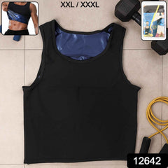 Men’s Sweat Shaper Tank Top – Slim Fit Neoprene Vest for Posture & Sweat Boost