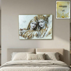 Premium Radha Krishna Wall Art – Elegant Spiritual Home Decor
