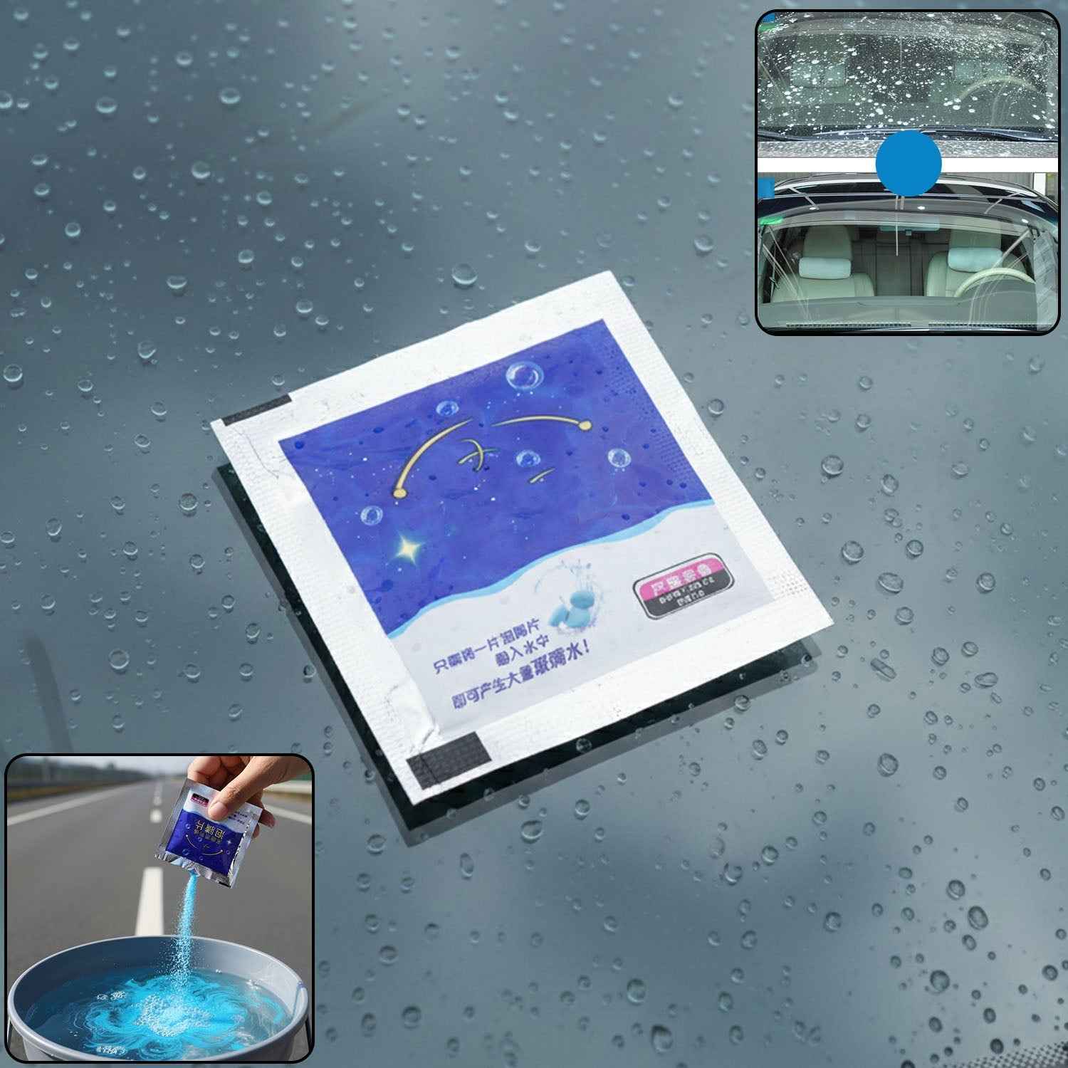 Car Windshield Wiper Detergent Powder – Clear, Streak-Free Glass