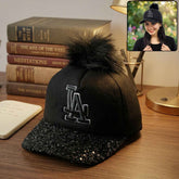 Embroidered Logo Baseball Cap – Trendy Winter Headwear for Women