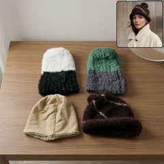 Winter Woolen Beanie Cap – Soft & Warm Fleece Lined Knit Hat