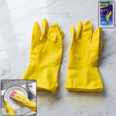 Waterproof Rubber Gloves Ð Durable & Reusable for Household Tasks