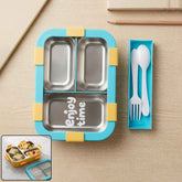 Airtight 3 Compartment Stainless Steel Lunch Box Ð Food Organiser