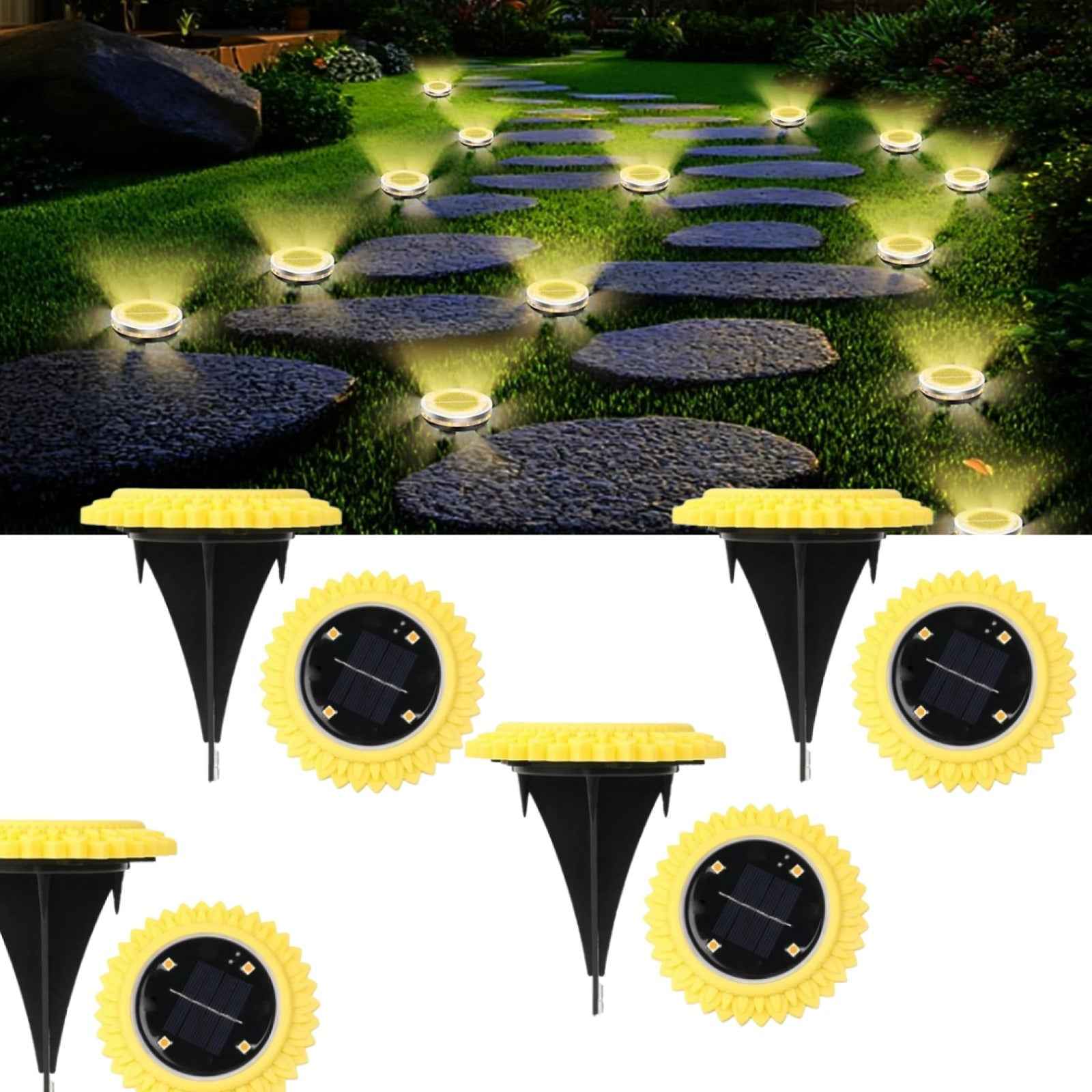 Solar Ground Lights Ð Waterproof LED Pathway Illumination