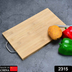 Bamboo Chopping Board – Thick Wooden with Holder | Cisora