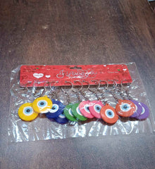 Evil Eye Keychain – 12 Pcs Mixed Color Silicone Set | Styleva