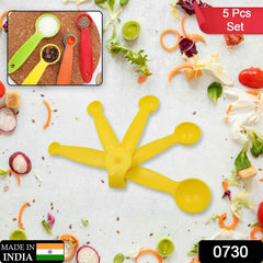 Plastic Measuring Spoons Set – 5 Pcs for Baking & Cooking | Bake & Dwell