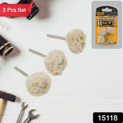 A Dremel rotary tool showcasing the versatile cotton buffing wheels in use.