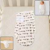 Baby Swaddle Wrap – Soft Cotton Adjustable Wrap for Newborns
