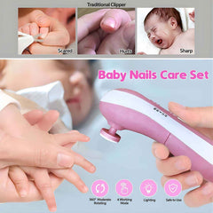 Electric Baby Nail Trimmer – Gentle 6-in-1 Care | Babyova