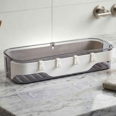 Bathroom Wall Shelf Ð Space-Saving with Hooks & Modern Design