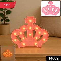 Crown LED Night Light – Battery Operated Decorative Lamp