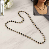 Black Beads Mangalsutra Necklace – Elegant Traditional Jewelry for Women