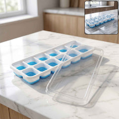 14-Grid Plastic Ice Cube Tray Ð Easy-Release & Multipurpose Use