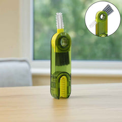 Multipurpose Cleaning Brush – Dual Head Scrubber for Bottles & Straws
