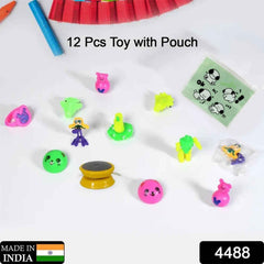 Kids' Toy Set – 12-Piece Assorted Play & Learn Pouch | Play & Move
