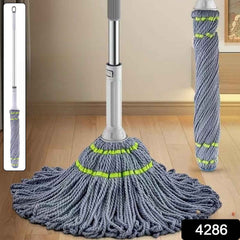 Self Wringing Mop – Stainless Steel Handle for Easy Floor Cleaning