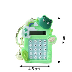 Frog Calculator Keychain – Portable Mini Digital Calculator with Bell