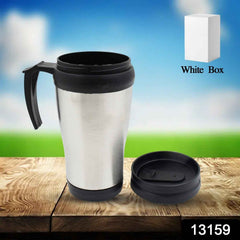 Insulated Coffee Mug – Stainless Steel Double Wall, With Lid & Handle | Mug Wala