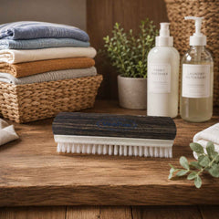 Cloth Wash Brush Ð Heavy-Duty Nylon & Wooden Handle for Household Cleaning