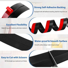 Silicone Door Bottom Seal Strip – 1 Meter Self-Adhesive Noise Reduction