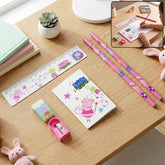 6-in-1 Student Stationery Combo Kit with Pencils, Ruler and Pouch for Kids (1 Set)